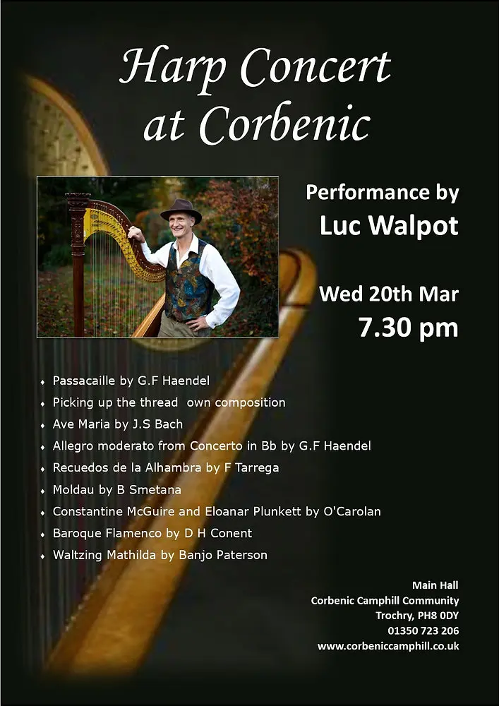 Harp Concert at Corbenic