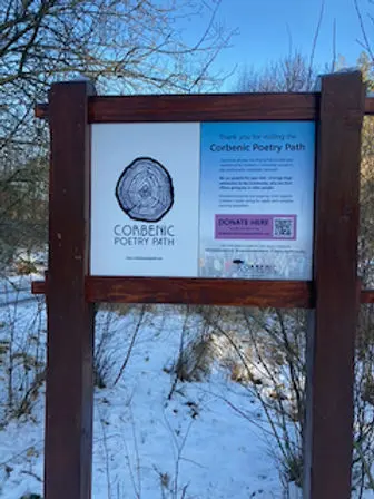 Poetry Path Donation Boards Installed