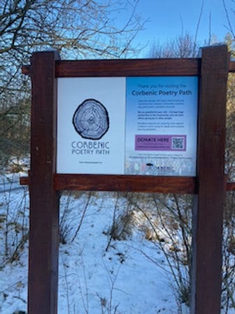 Poetry Path Donation Boards Installed
